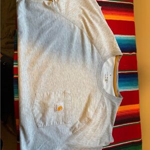 Carhartt Heather Gray T-Shirt with Gold Accents